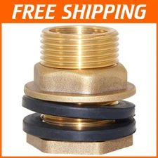 6-Pack 1/2" Female 3/4" Male Brass Water Tank Connector