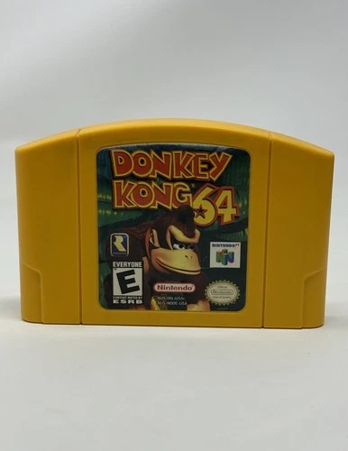Donkey Kong 64 Nintendo 64 N64 Authentic Game Cartridge Cleaned Pins Tested