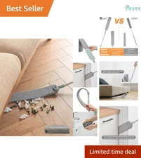 Dust Brush Microfiber Duster with Extension Pole 40-55in Bendable Washable fo...