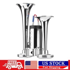 12V Super Loud Dual Trumpet Train Air Horn 600DB 12V Dual Trumpets Super Loud