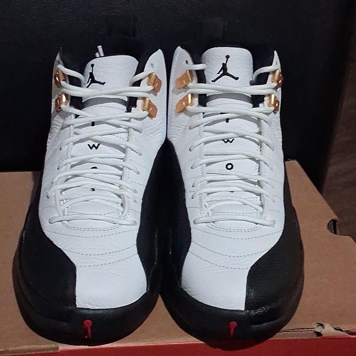 Jordan Air Jordan 12 Retro 2025 White/Black-Taxi Leather High Top