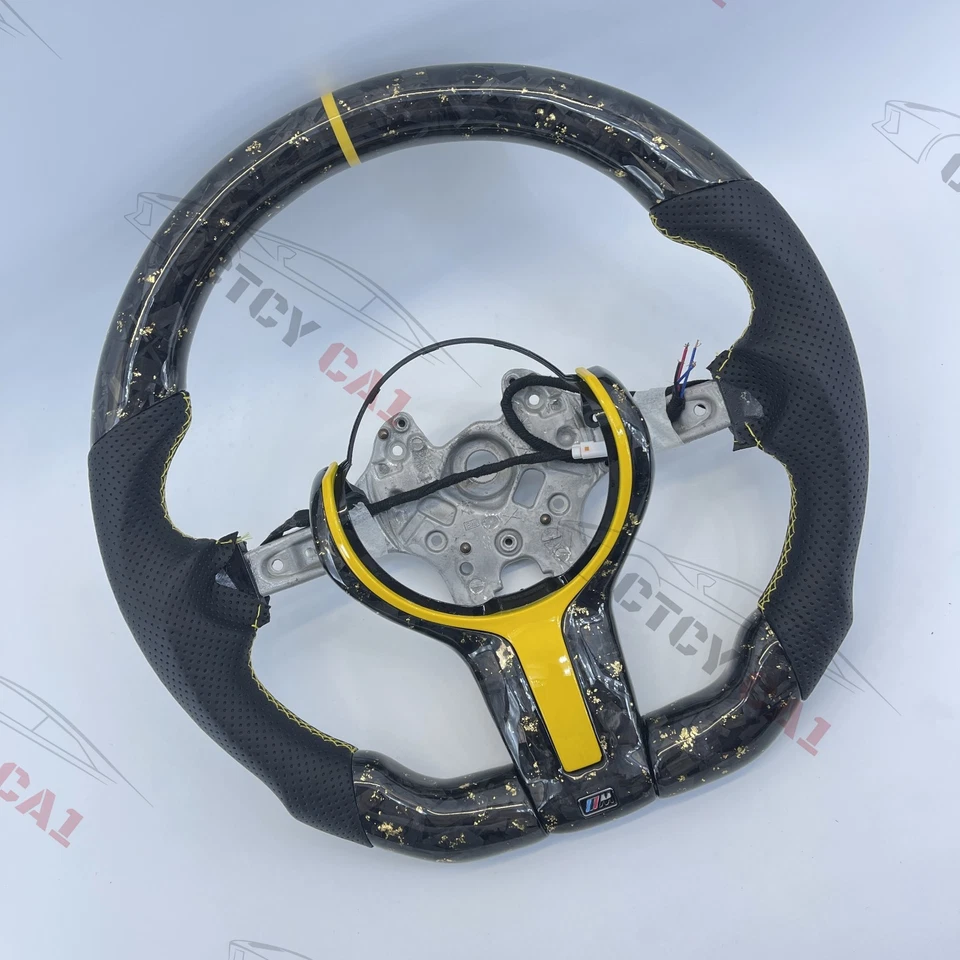 Custom Carbon Fiber Steering Wheel for BMW F20 F21 F30 F31 F34 F22 F23 F33 F36 - Image 2 of 4