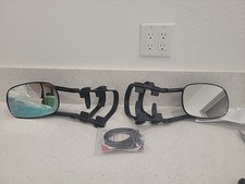 Extended Towing Mirrorsv2 Universal Clip-on For Pickups Rvs Trailers Tow Mirrors