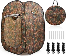 6.6Ft Pop up Tent Hunting Duck Blind Shower Tent Portable Toilet Privacy Stall P