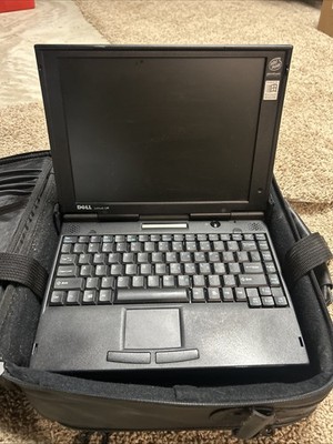 Dell Latitude LM TS30GI - 12  Laptop + leather Carrying Case UNTESTED
