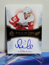 2007-08 Upper Deck SP AUTHENTIC VALTTERI FILPPULA #ST-VF SIGN OF THE TIMES AUTO