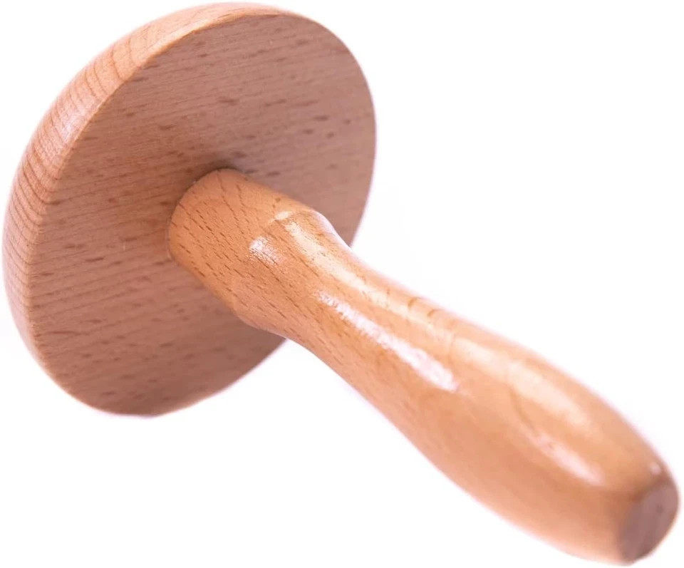 The Quilted Bear Darning Mushroom - Smooth Wooden Darner with Brown