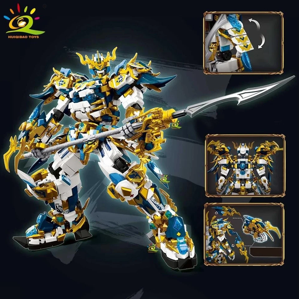 2068+ pcs SunWuKong Warrior Mech Robot Building Blocks Figure Toy Display MOC - Image 4 of 4