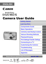 Canon IXUS 960 IS Digital Camera User Instruction Manual