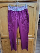 Ladies Maroon Scrub Pants By Dickies Sz X-Sm Petite. Excellent Conditn