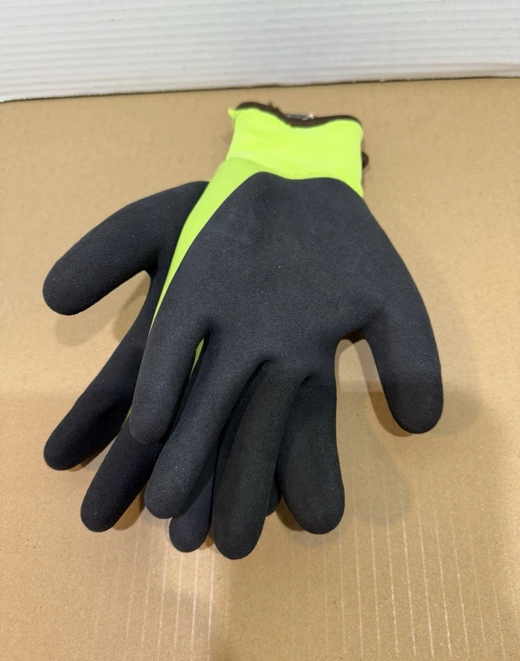 Kinco HydroFlector Hombre L Alta Visibilidad Verde Impermeable Látex Recubierto Invierno Trabajo Foto 3 de 3