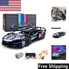 1314 Pcs Technical Rc Car Set With Motors Rechargeable Battery - Ages 12