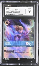 Lorcana - Anna True Hearted Enchanted 217/204 - Ursula's Return CGC Mint 9