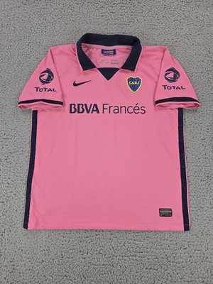 Boca Juniors Jersey 2013-2014 Away Boys Large Soccer Nike Dri-FIT BBVA Frances 