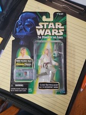 Star Wars Luke Skywalker with T-16 Skyhopper Power of the Force Figure New