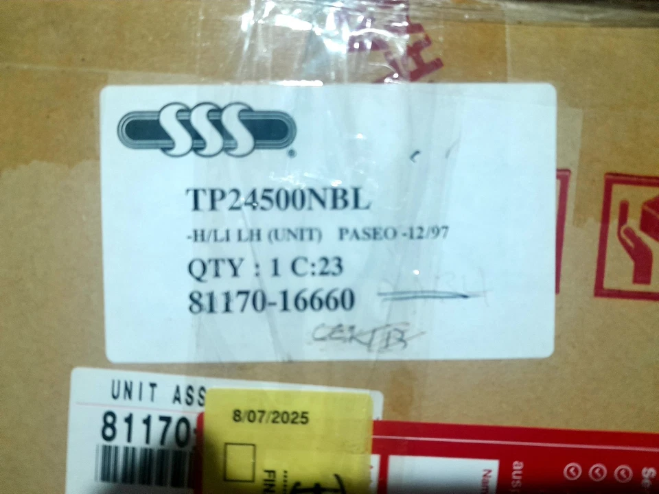 Toyota Paseo Headlamp Headlight EL54 1995 - 1999 LH, Brand New - image 3 of 3