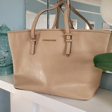 Michael Kors Tote Bag Saffiano Leather in Beige/