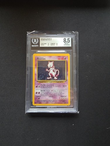 Mewtwo 010/102 Base Set Holo Graded BGS Beckett 8.5 Nm Mint Pokemon Card