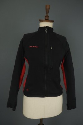 MAMMUT Black Long Sleeve Mock Neck Zipped Pocket Full Zip Jacket Size S / M