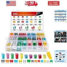 Blade Jcase Car Fuse Assortment Kit 5A 7.5A 10A 15A 20A 25A 30A Standard Mini...