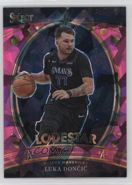 2023-24 Panini Select Lodestars Pink Cracked Ice Prizm 31/99 Luka Doncic #7 3u4
