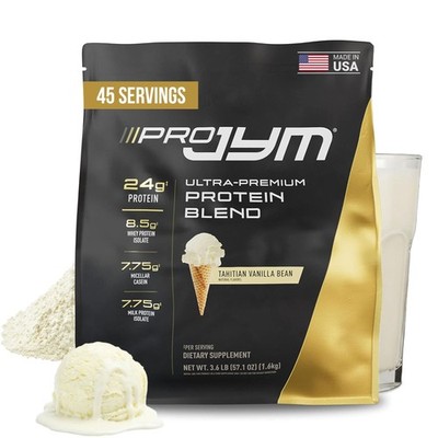 Protein Powder Pro JYM Tahitian Vanilla 45 Servings Whey Isolate Isolates Casein