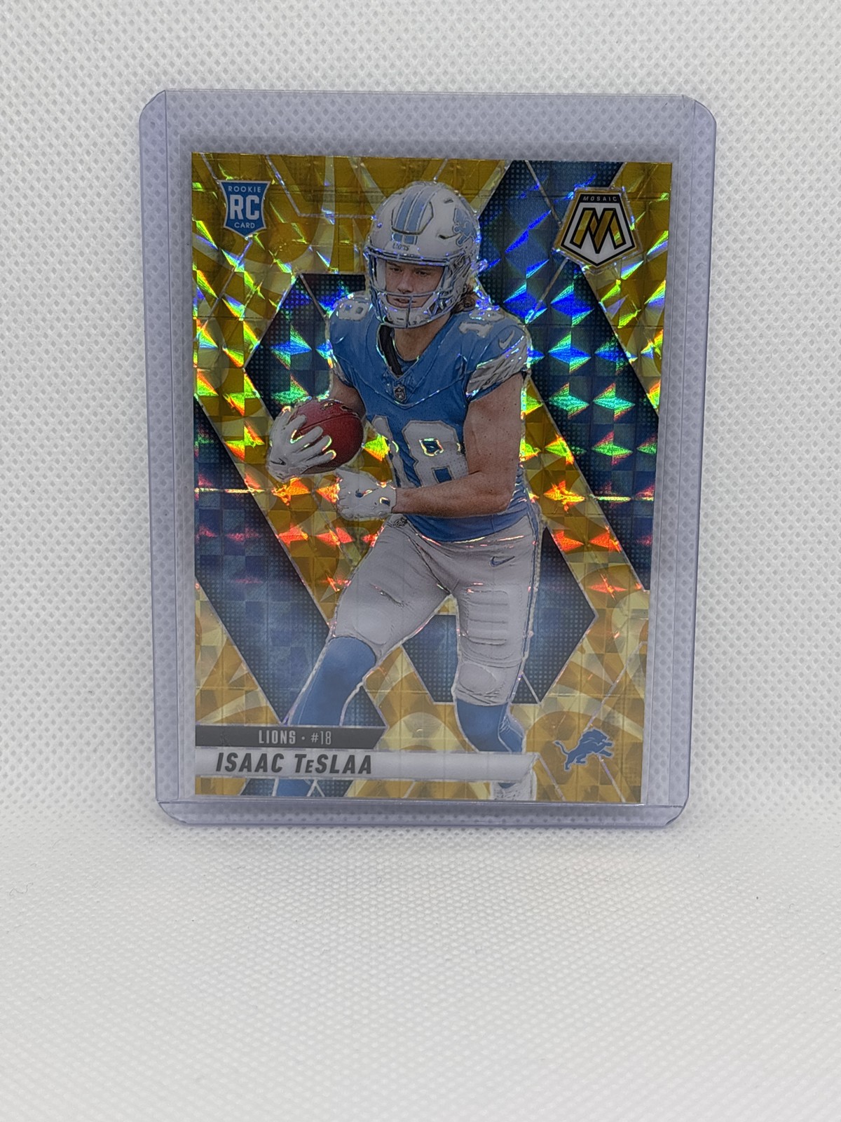 2025 Panini Mosaic #319 Isaac TeSlaa Mosaic Reactive Yellow