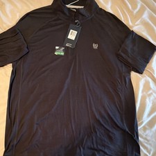 Chaps Men's Black Golf XL UPF 50 1/4 Zip Pullover Long Sleeve Mock Neck