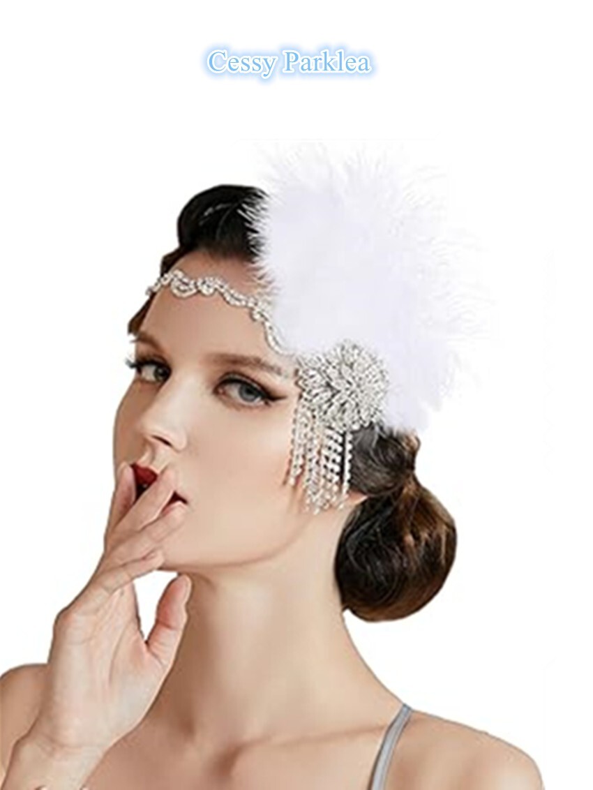 silver gatsby headpiece
