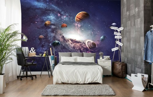 3D Planet Galaxy ZHU2053 Wallpaper Wall Mural Removable Self-adhesive Zoe - Picture 2 of 5