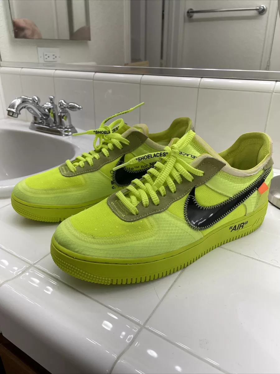 Size 11 - Nike Air Force 1 Low x OFF-WHITE Volt 2018