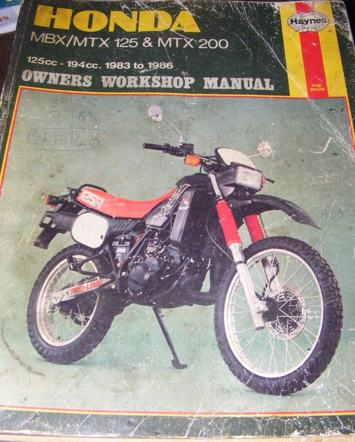 Honda MBX / Mtx125 & Mtx200 Haynes Owners Workshop Manual - for sale online  | eBay