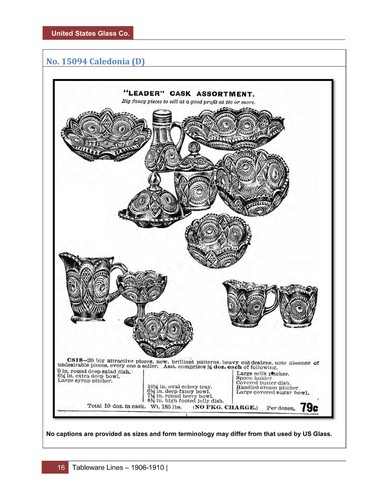 United States Glass Company: Volume 4, Tableware Lines 1906-1910 - US Glass - Picture 2 of 11
