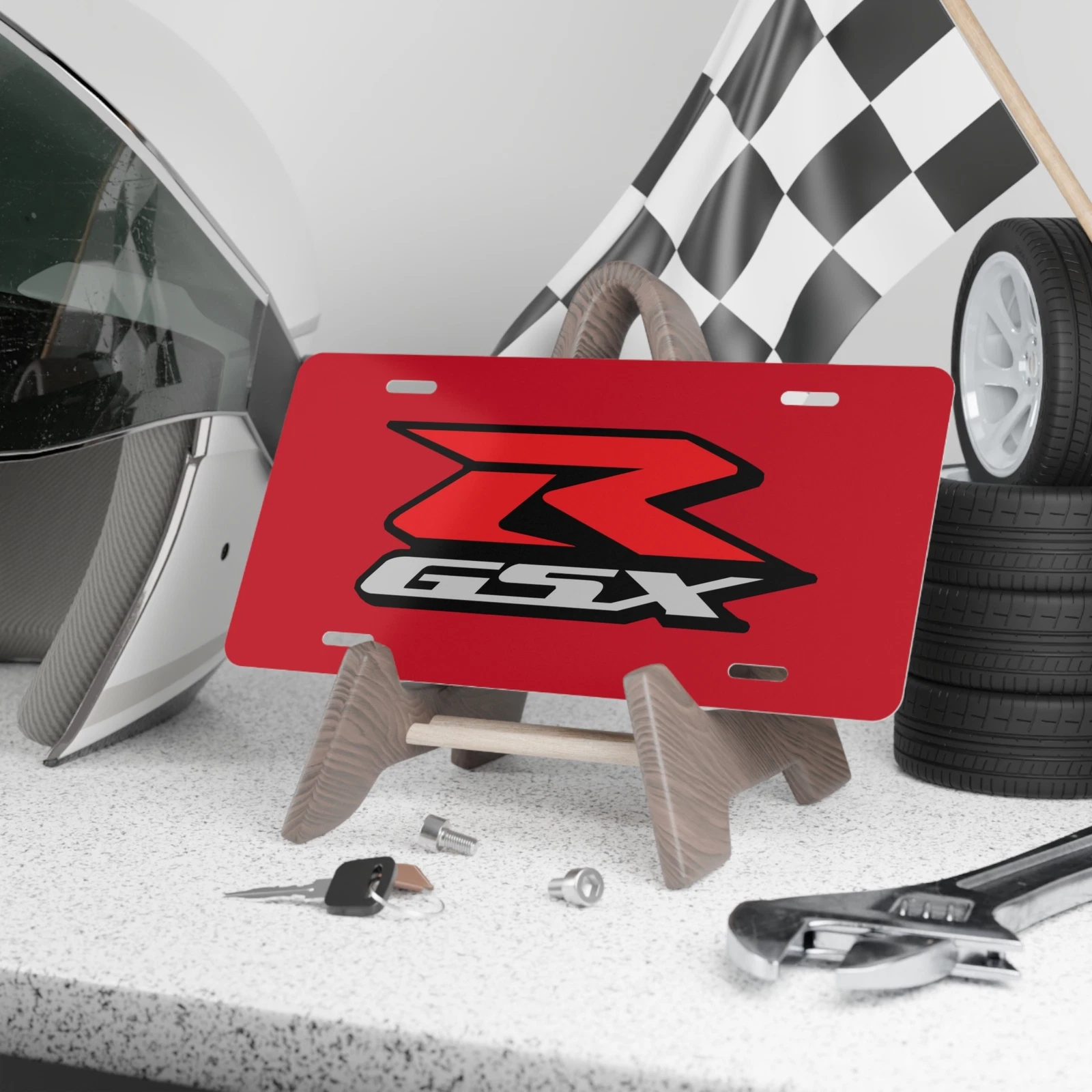 GSX-R Vanity Plate Front