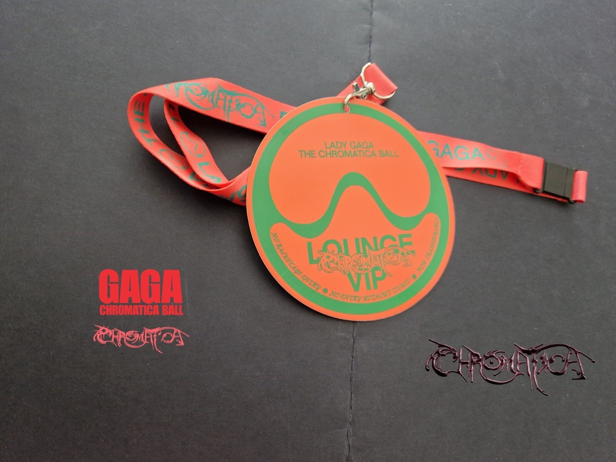 Lady Gaga The Chromatica Ball Lounge VIP Lanyard Keycord