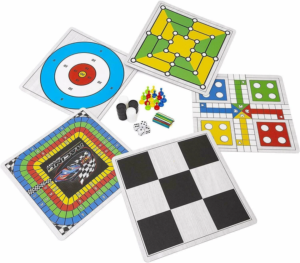 100 Classic Games Compendium Christmas Party Family Fun Traditional Board Games - Image 3 of 4
