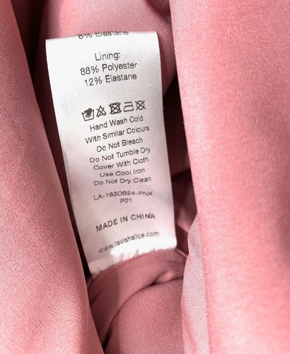 LAVISH ALICE Dusty Rose Pink One-Shoulder Cape Rhinestone Buckle Dress 22US 26UK - Picture 16 of 16