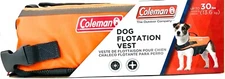1 Coleman Dog Up To 30 Lbs Durable High Visibility Adjustable Flotation Vest