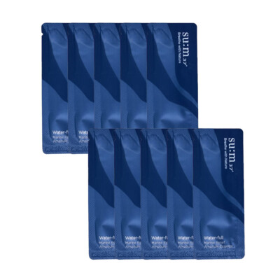 [Sum37] Water Full Marine Relief Ampoule Essence Samples - 10pcs / Free Gift