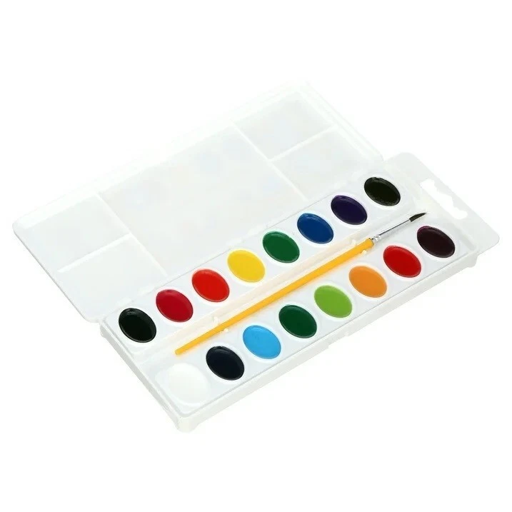 Crayola Watercolor Kit – Washable Paints, Multi-size Brushes, Paint Paper & Jars - image 2 of 3