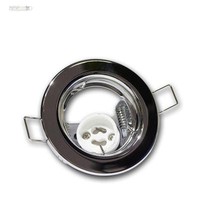 3 Stk GU10 Einbaustrahler Einbaurahmen Chrom Einbauleuchte Gu 10 230V FüR Decken