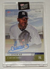 LUIS SEVERINO SIGNED TOPPS NOW OPENING DAY AUTO CARD #OD-41A NY METS YANKEES A’s
