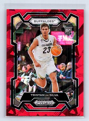 Tristan da Silva 2024 Panini Prizm Draft Picks #61 Red Ice