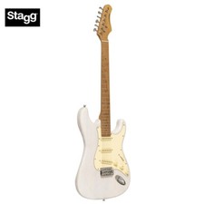Stagg Vintage Series 55 Solid Body Electric Guitar White Blonde SES-55 WHB