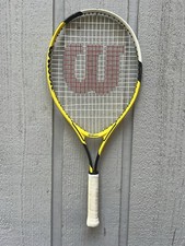 Wilson 25 US Open Tennis Racquet. Neon Yellow, Black, And Silver. 3 7/8 Grip
