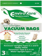 Kenmore CLOTH Upright Vacuum Cleaner Bags Type U  O 50688, 50690