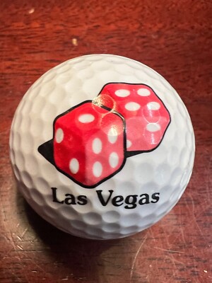 Las Vegas Dice Logo Used Nike Golf Ball (L-17-11) (One Ball)