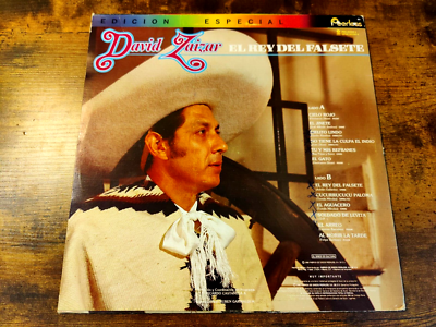 DAVID ZAIZAR LP/EL REY DEL FALSETE/DISCOS PEERLESS 1986/EDICION
