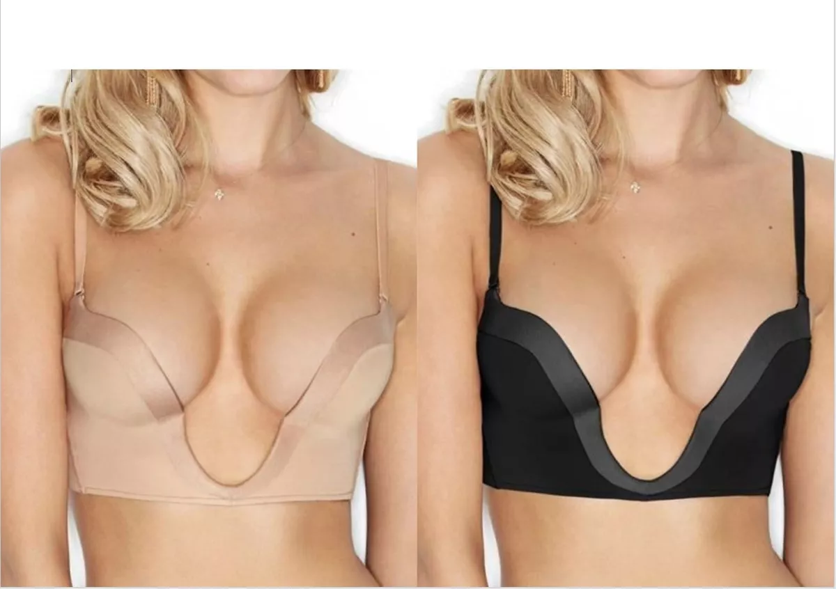 Wonderbra Lingerie Ultimate Deep Plunge Multiway Bra W00J5 Skin or Black