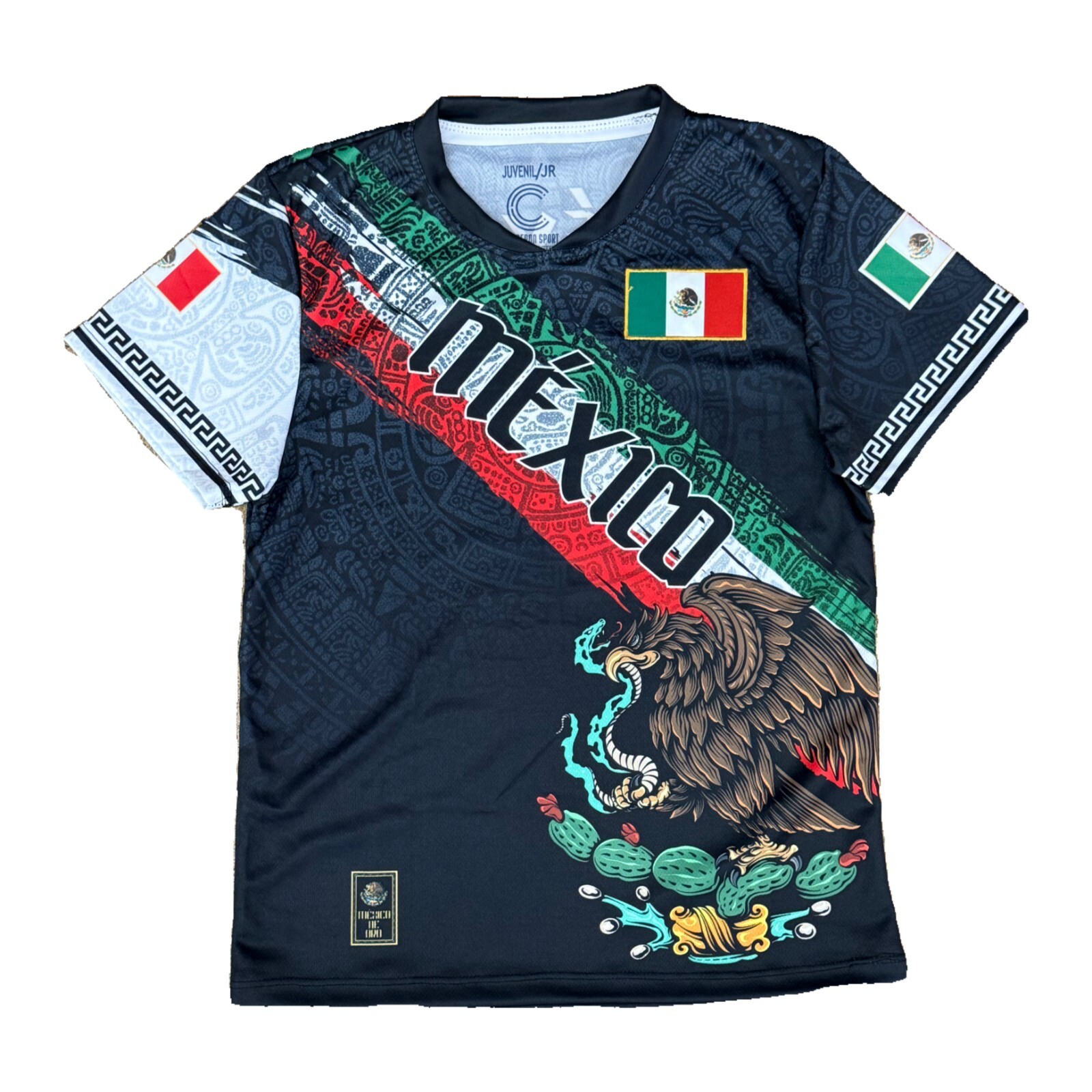 Mexico striped eagle soccer jersey